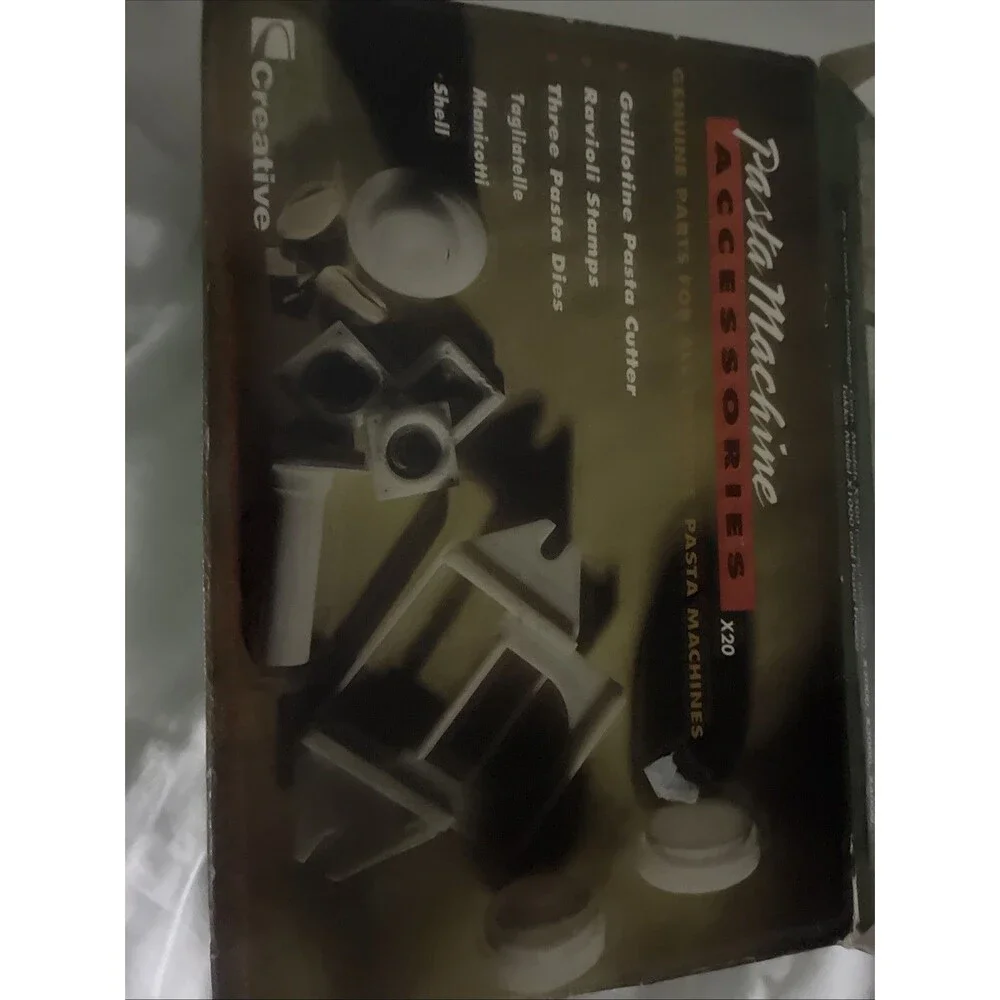 PREOWNED CREATIVE TECHNOLOGIES PASTA MACHINE ACCESSORIES KIT CONTAINS 6 DIES VGC